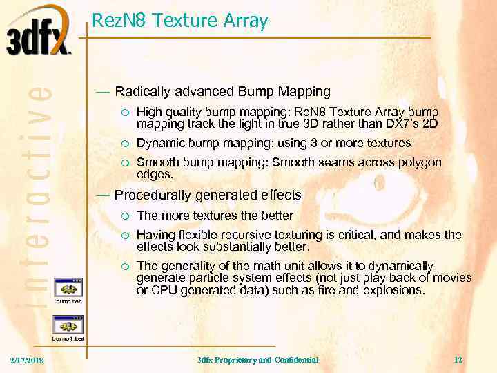 Rez. N 8 Texture Array — Radically advanced Bump Mapping m High quality bump