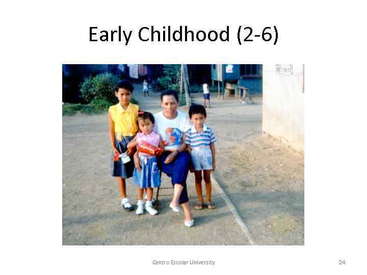 Early Childhood (2 -6) Centro Escolar University 24 