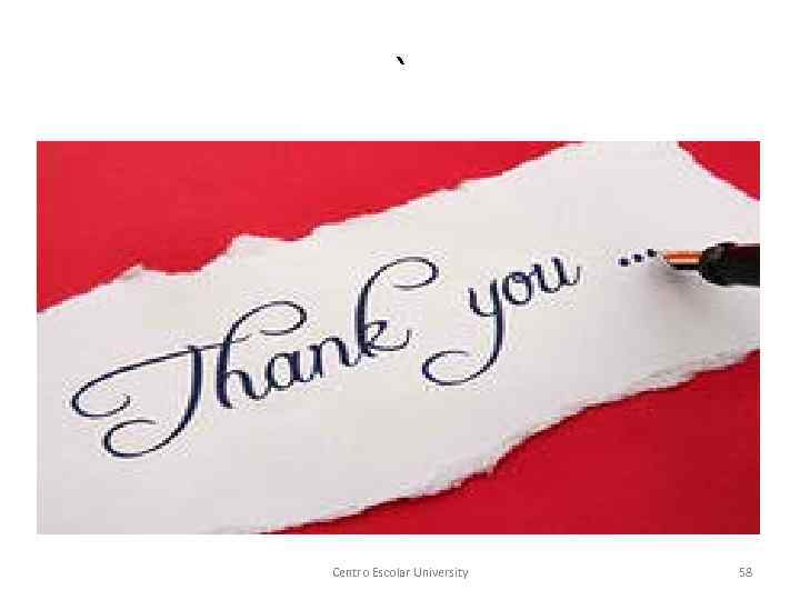 ` Centro Escolar University 58 