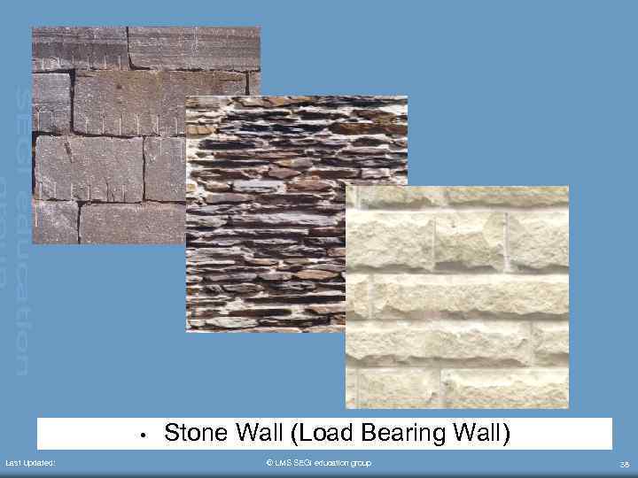  • Last Updated: Stone Wall (Load Bearing Wall) © LMS SEGi education group