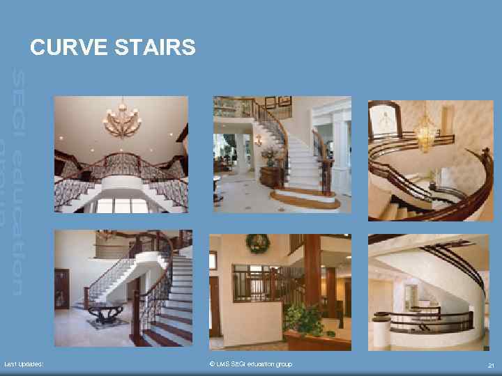 CURVE STAIRS Last Updated: © LMS SEGi education group 21 