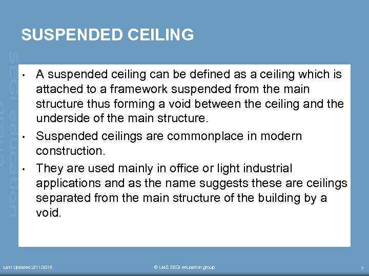 Building Construction Ii Ecm 3154 Week 11 Internal