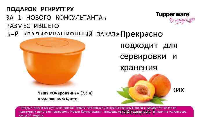 ПОДАРОК РЕКРУТЕРУ ЗА 1 НОВОГО КОНСУЛЬТАНТА, РАЗМЕСТИВШЕГО 1 -Й КВАЛИФИКАЦИОННЫЙ ЗАКАЗ* Прекрасно Чаша «Очарование»