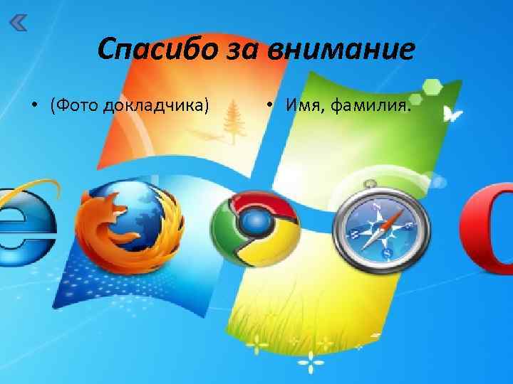 Спасибо за внимание • (Фото докладчика) • Имя, фамилия. 