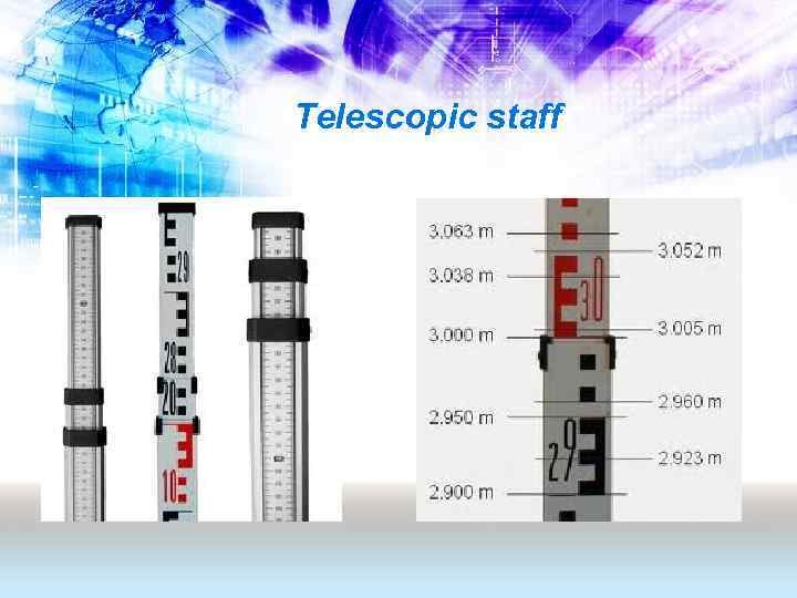 Telescopic staff 