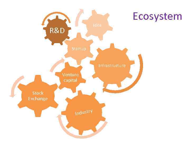 Idea R&D Startup Infrastructure Venture capital Stock Exchange y Industr Ecosystem 