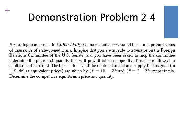 + Demonstration Problem 2 -4 