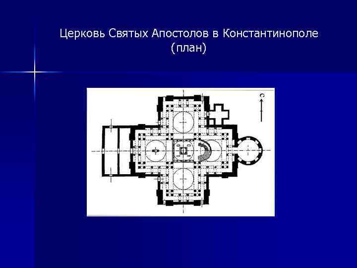 Церковь Святых Апостолов в Константинополе (план) 