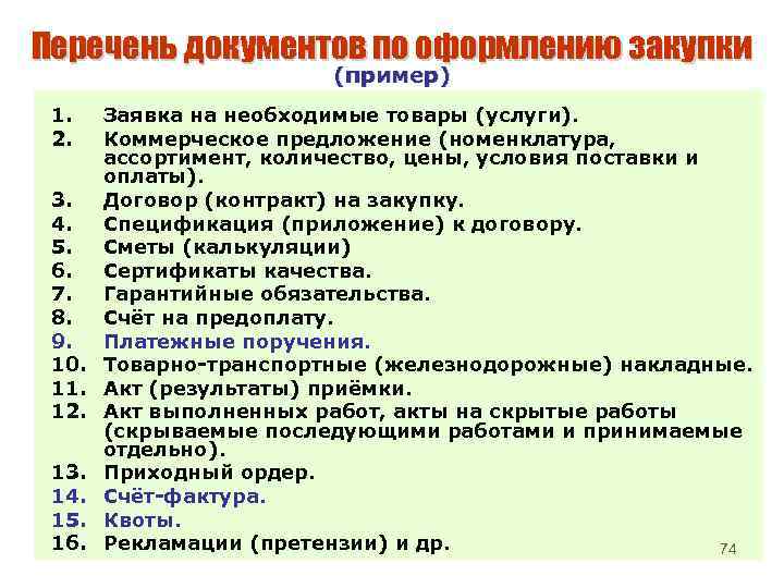 Перечень документов федеральных. Перечень документов специалиста по питанию.