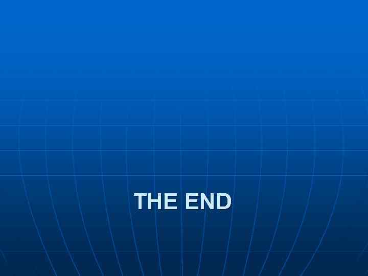 THE END 