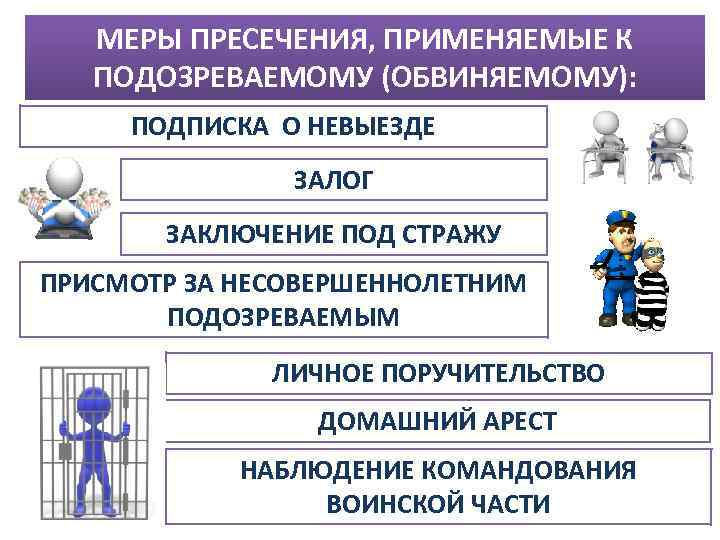 Иные меры процессуального принуждения презентация