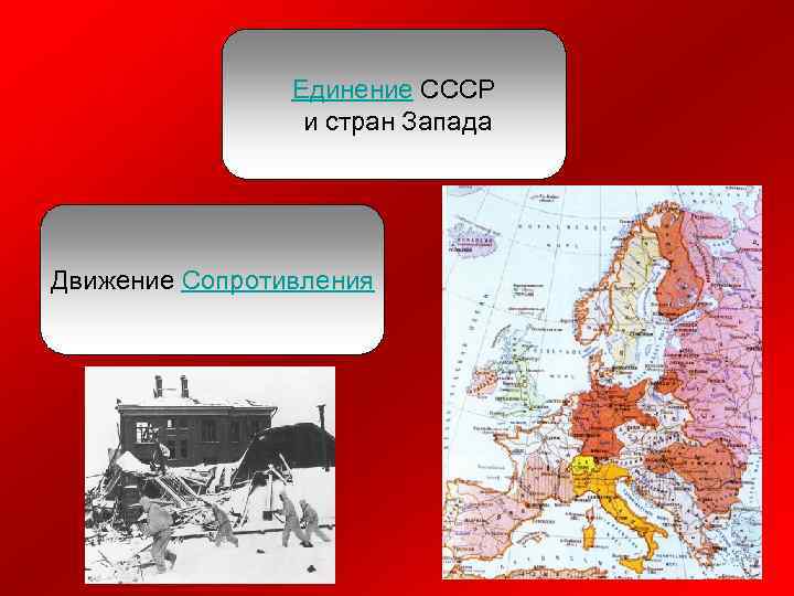 Единение СССР и стран Запада Движение Сопротивления 