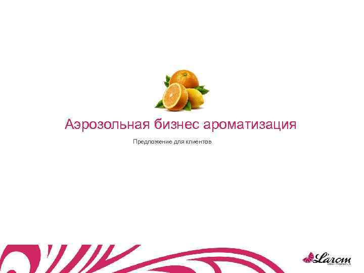 Аэрозольная бизнес ароматизация Предложение для клиентов 