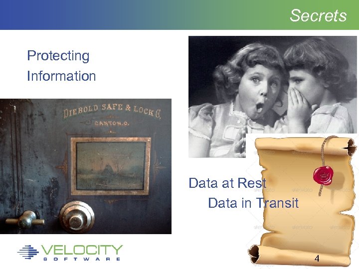 Secrets Protecting Information Data at Rest Data in Transit 4 