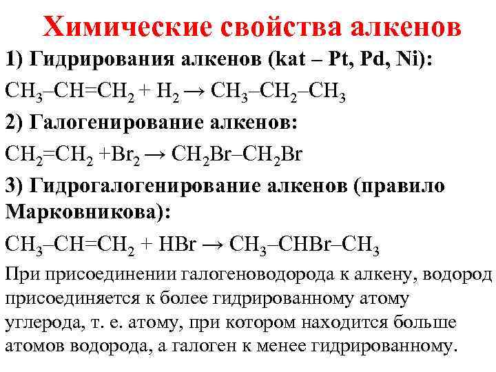 Алканы опорная схема