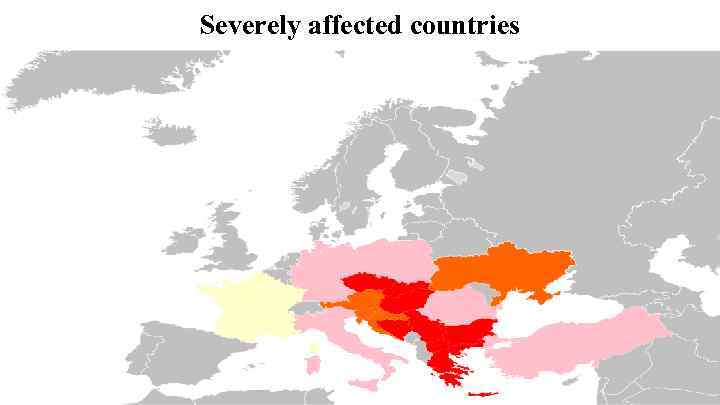 Severely affected countries 