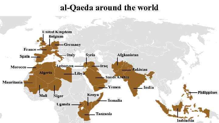al-Qaeda around the world 