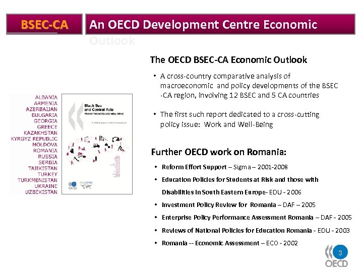 BSEC-CA An OECD Development Centre Economic Outlook The OECD BSEC-CA Economic Outlook • A