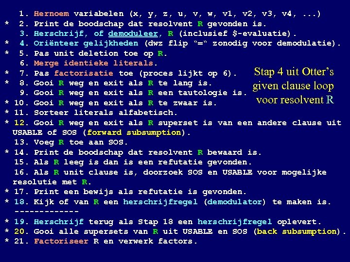  1. Hernoem variabelen (x, y, z, u, v, w, v 1, v 2,