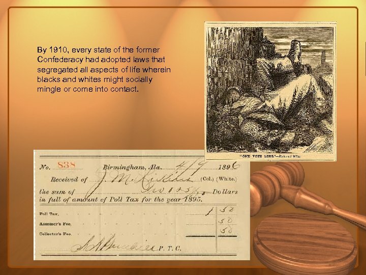 By 1910, every state of the former Confederacy had adopted laws that segregated all