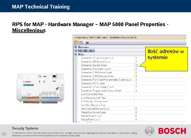 MAP Technical Training RPS for MAP - Hardware Manager – MAP 5000 Panel Properties