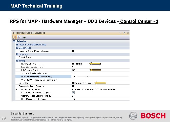 MAP Technical Training RPS for MAP - Hardware Manager – BDB Devices – Control