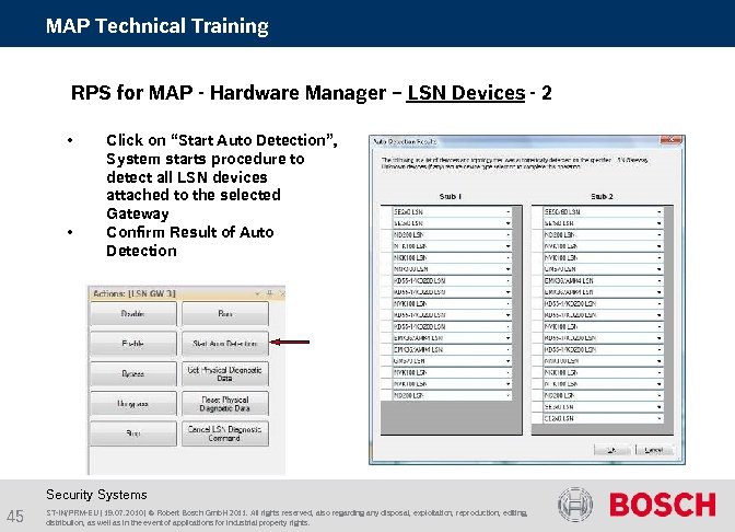 MAP Technical Training RPS for MAP - Hardware Manager – LSN Devices - 2