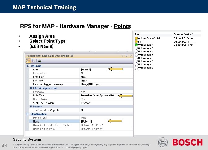 MAP Technical Training RPS for MAP - Hardware Manager - Points • • •