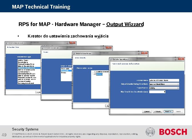 MAP Technical Training RPS for MAP - Hardware Manager – Output Wizzard • Kreator