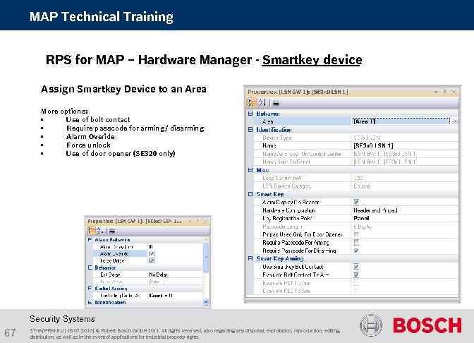 MAP Technical Training RPS for MAP – Hardware Manager - Smartkey device Assign Smartkey