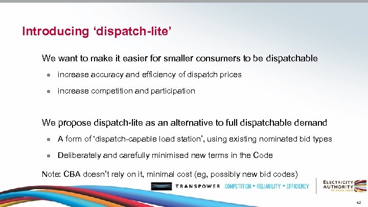 Introducing ‘dispatch-lite’ We want to make it easier for smaller consumers to be dispatchable