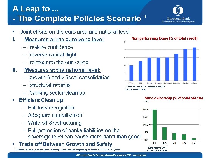 A Leap to. . . - The Complete Policies Scenario 1 • Joint efforts