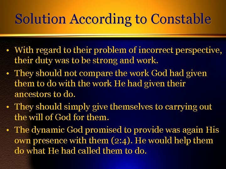 Solution According to Constable • With regard to their problem of incorrect perspective, their
