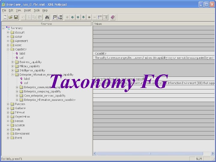 Taxonomy FG 17 