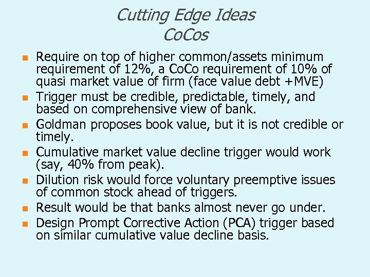 Cutting Edge Ideas Co. Cos n n n n Require on top of higher