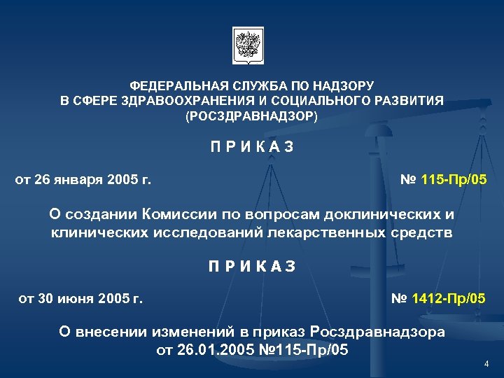 Федеральная служба по надзору в сфере здравоохранения. Организация по надзору здравоохранения