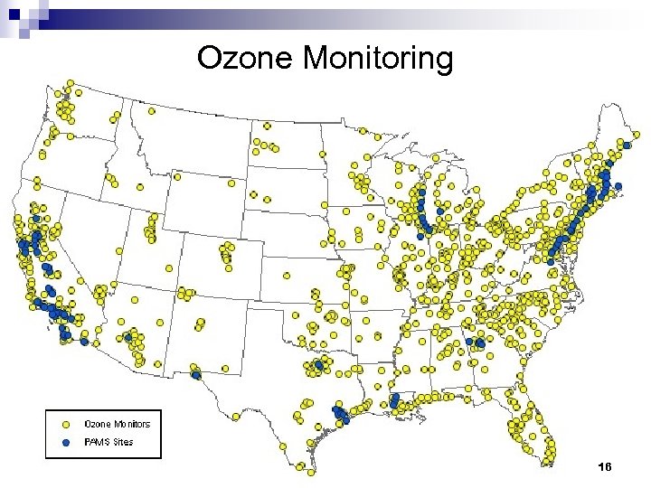 Ozone Monitoring 16 