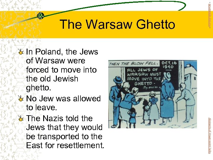 Abstracts of Powerpoint Talks In Poland, the Jews of Warsaw were forced to move