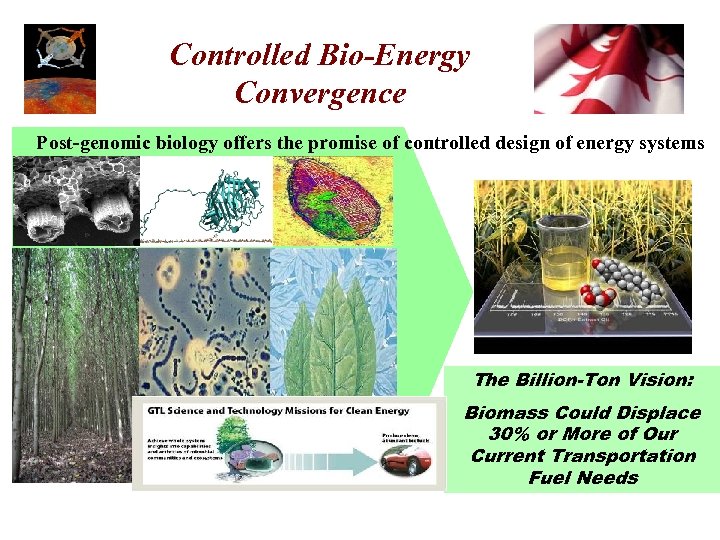 Controlled Bio-Energy Convergence Post-genomic biology offers the promise of controlled design of energy systems