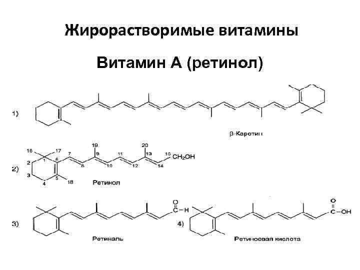 Жирорастворимые витамины