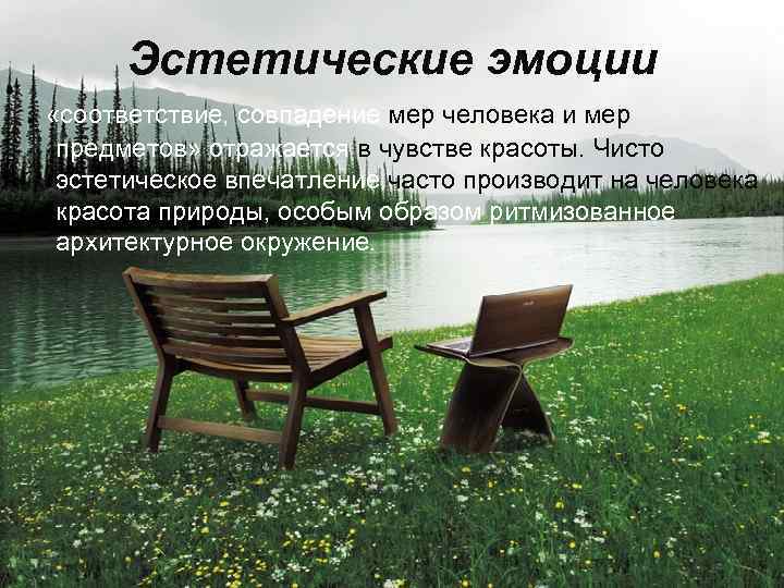 Эстетические эмоции. «соответствие, совпадение мер человека и мер предметов» отражается в чувстве красоты. Чисто