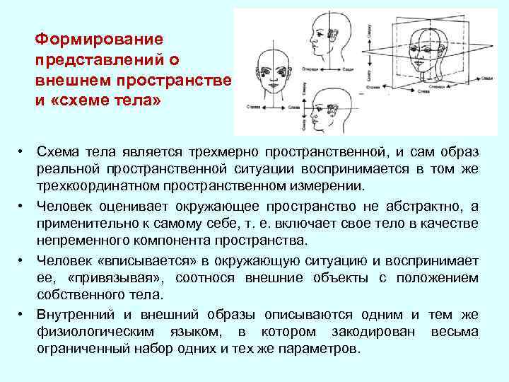 Симптом нарушения схемы тела называется