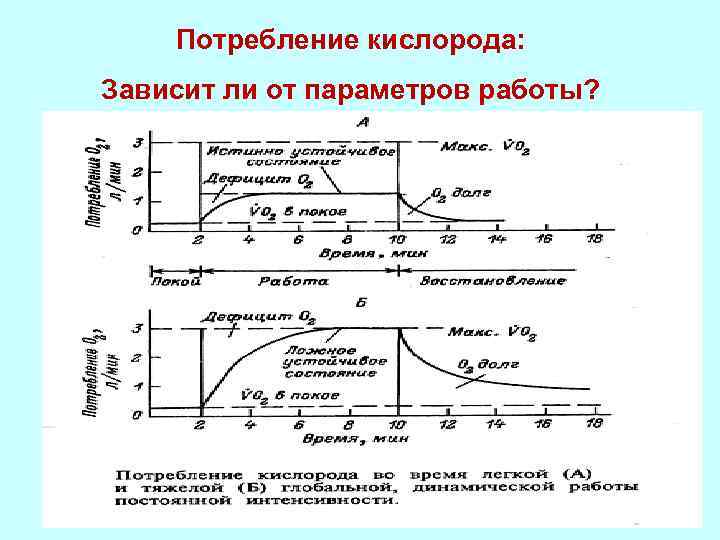 Потребление кислорода: Зависит ли от параметров работы? 