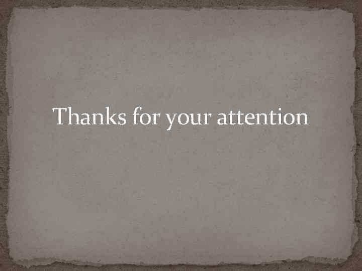 Thanks for your attention 