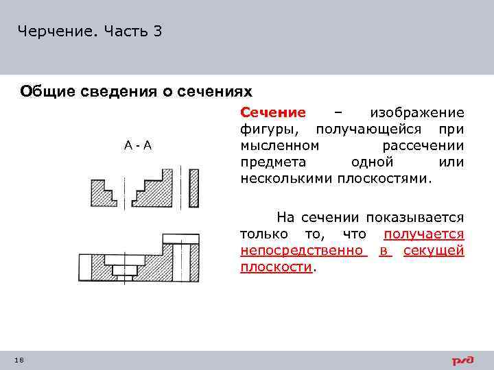 Определите разрез. Сечение и разрезы общее сведение о сечениях и разрезах. Черчение тема разрезы и сечения. Черчение тема сечение. Разрезы Общие сведения.