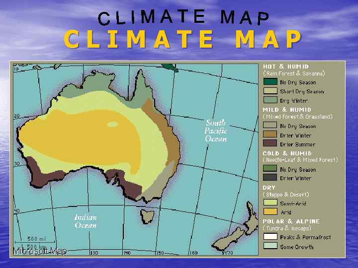 CLIMATE MAP 