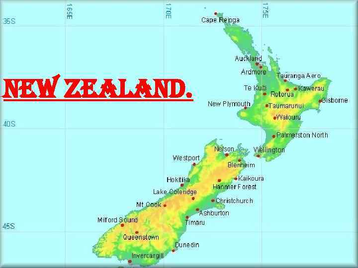 new Zealand. 
