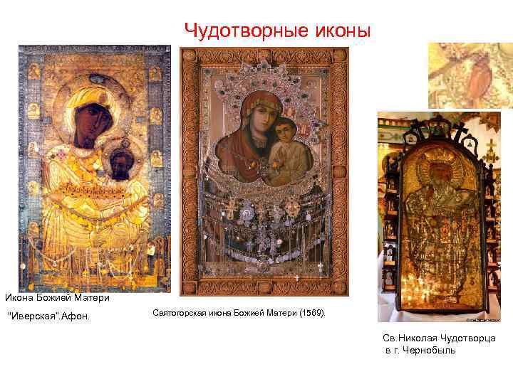 Чудотворные иконы Икона Божией Матери 