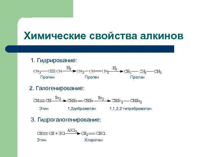 Вещество для которого характерна реакция гидрирования