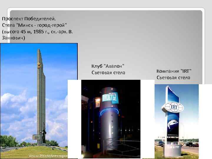 Проспект Победителей. Стела 